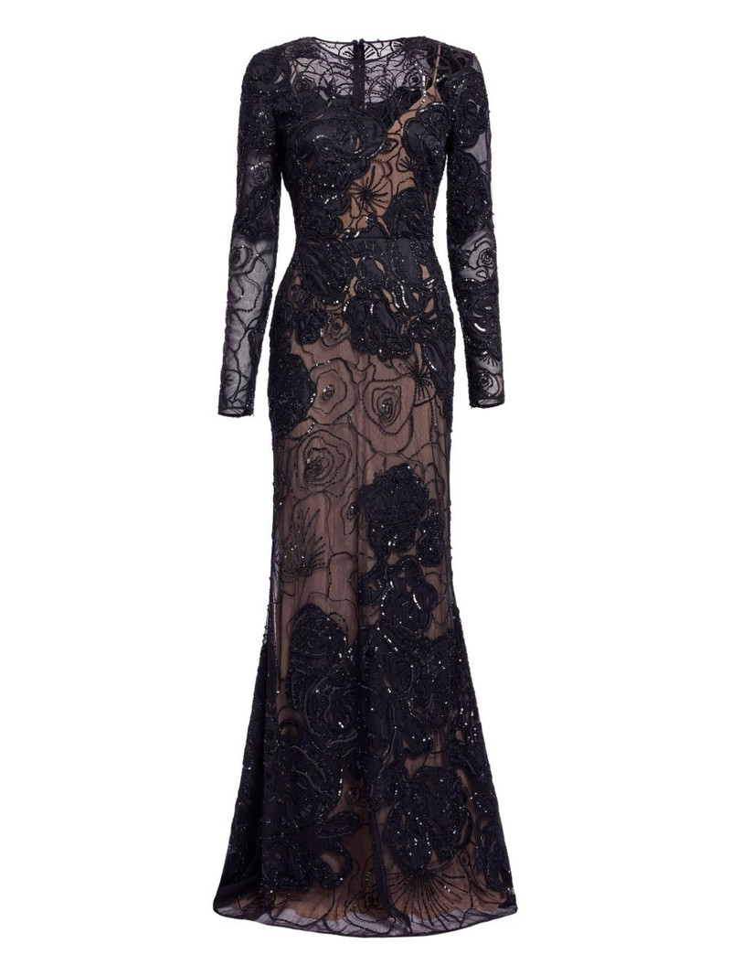 bead-embellished maxi dress 1