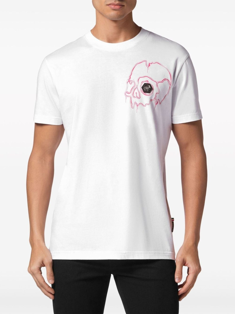 Dripping Skull cotton T-shirt 3