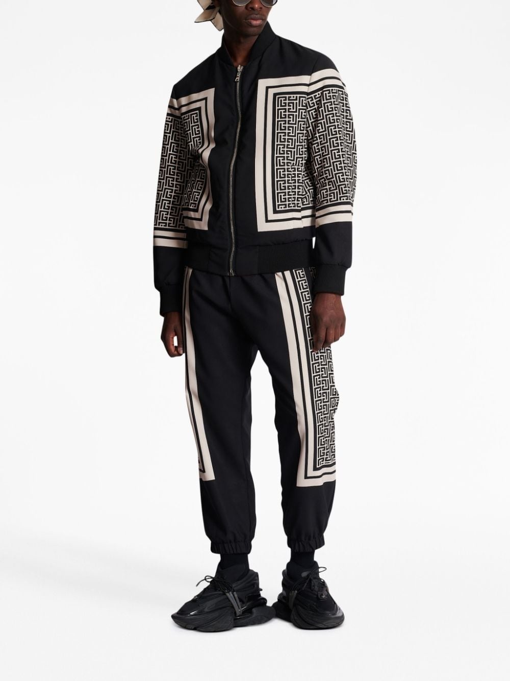 monogram-print reversible bomber jacket - 2