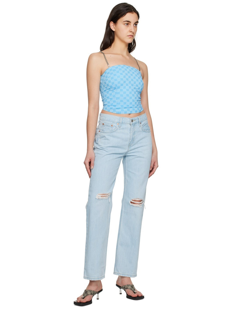 MISBHV Blue Monogram Tank Top outlook