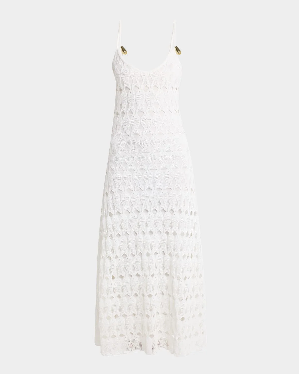 Fish Lace Sleeveless Dress - 1