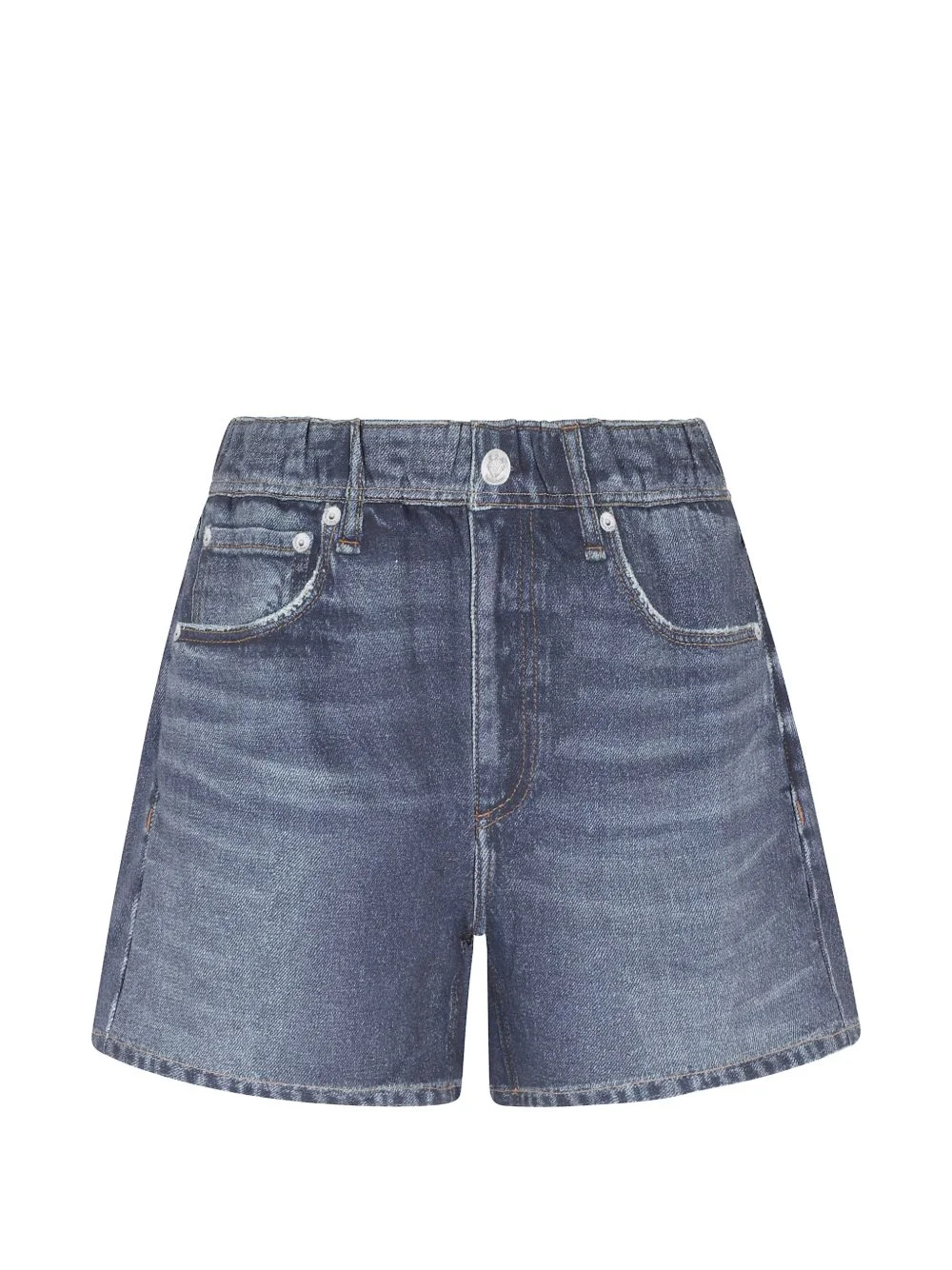 elastic-waistband shorts - 1