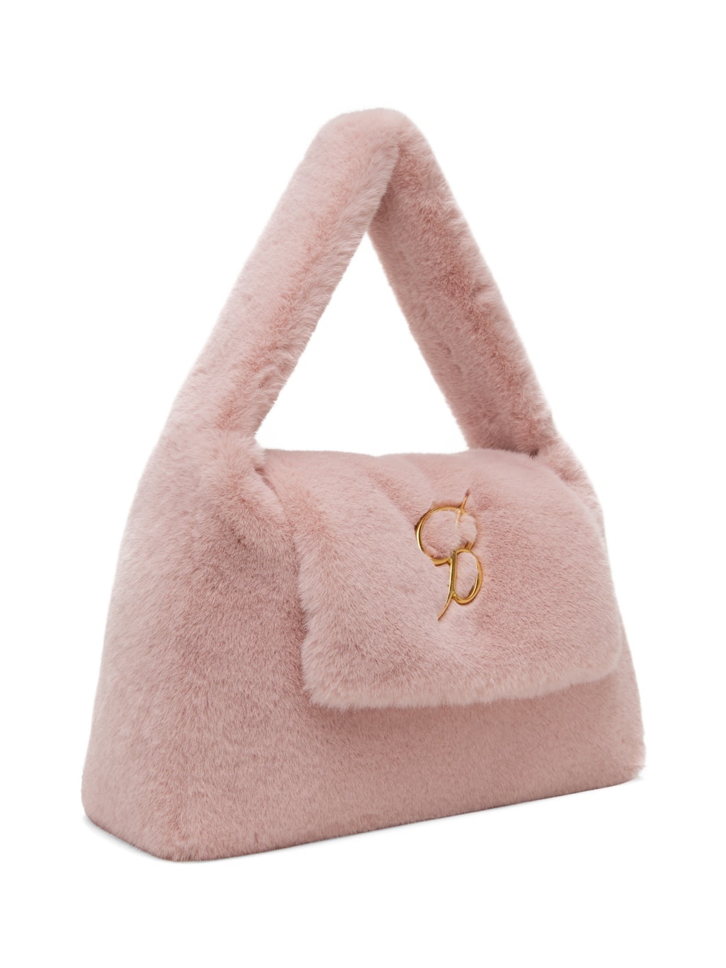 Pink Large-Size Flap & Logo Bag - 2