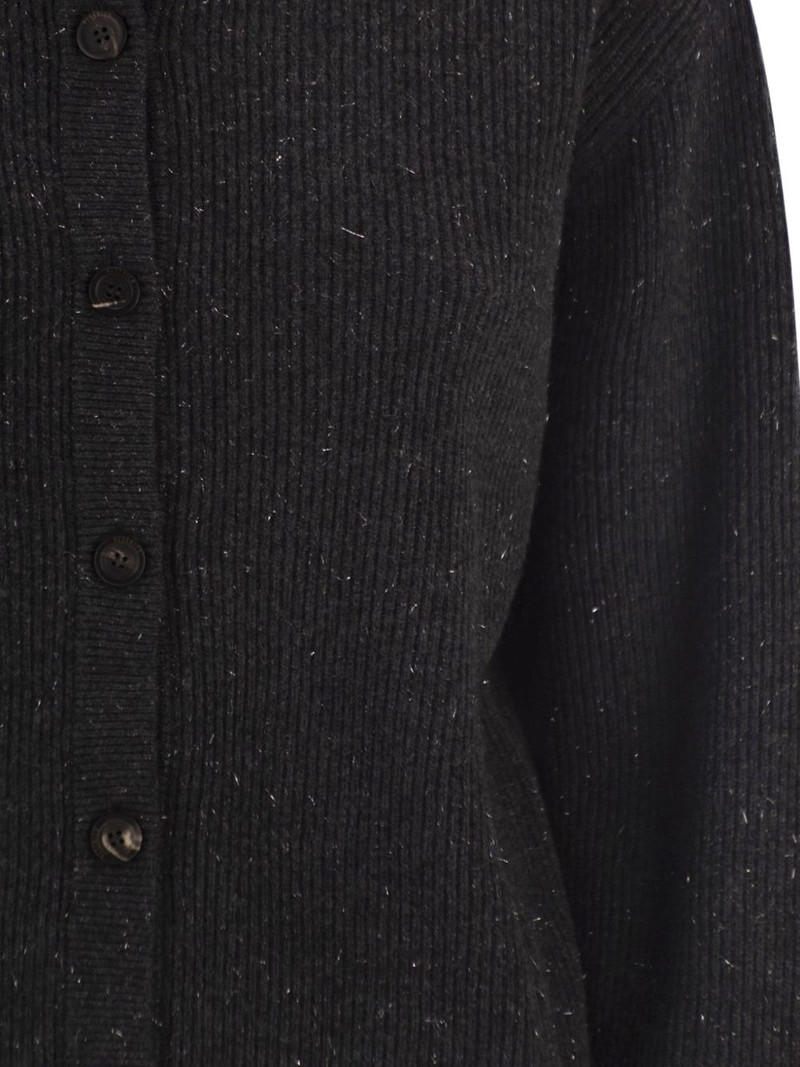 button-fastening high-neck cardigan 4