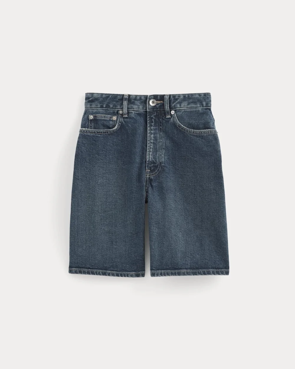 THE LONG A-LINE DENIM SHORT - 1