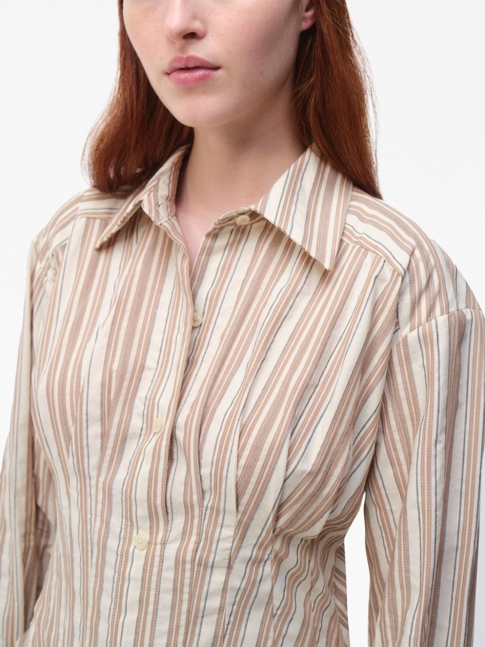 Felicity striped mini shirtdress - 5