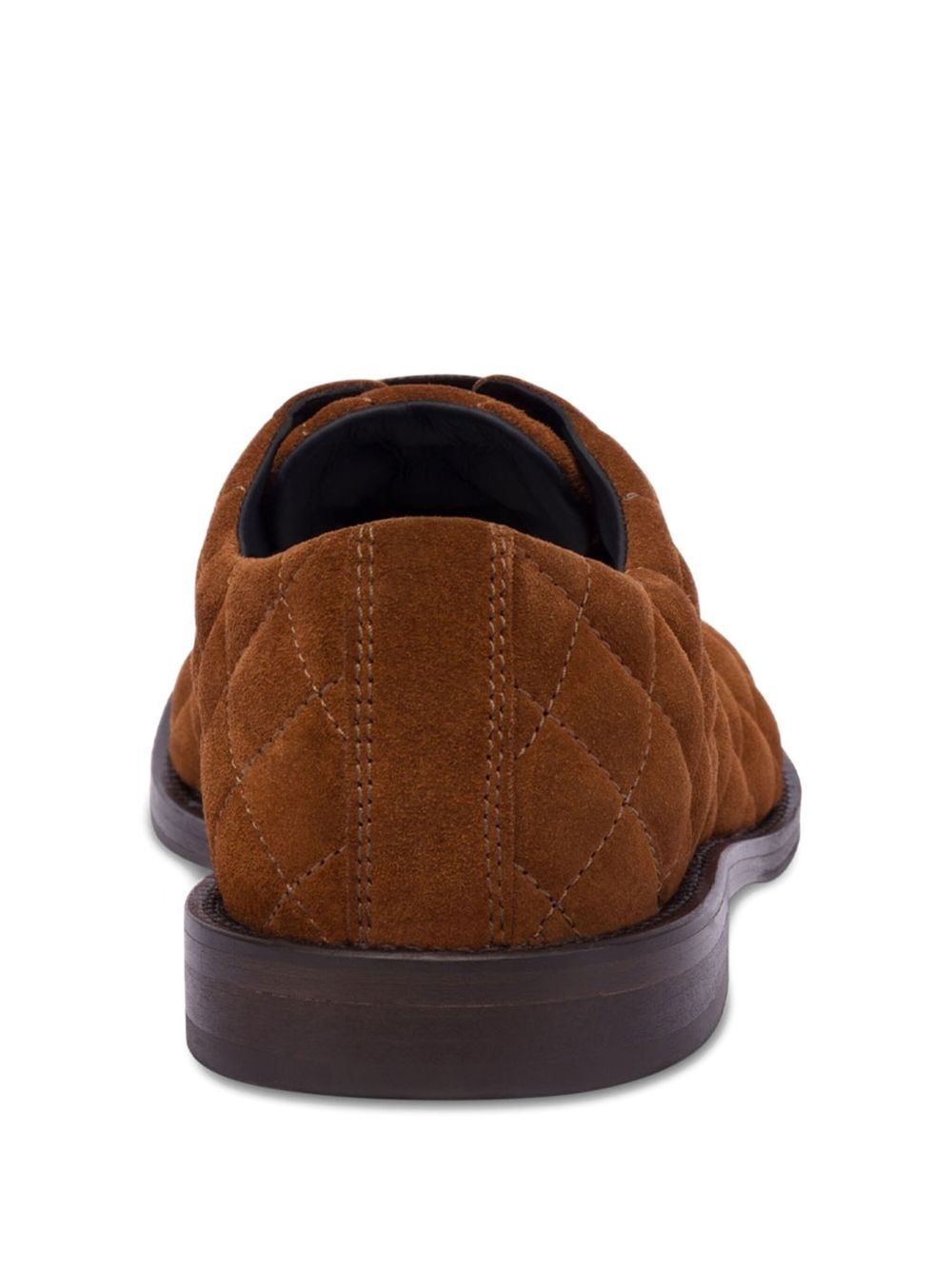 quilted lace-up shoes - 3