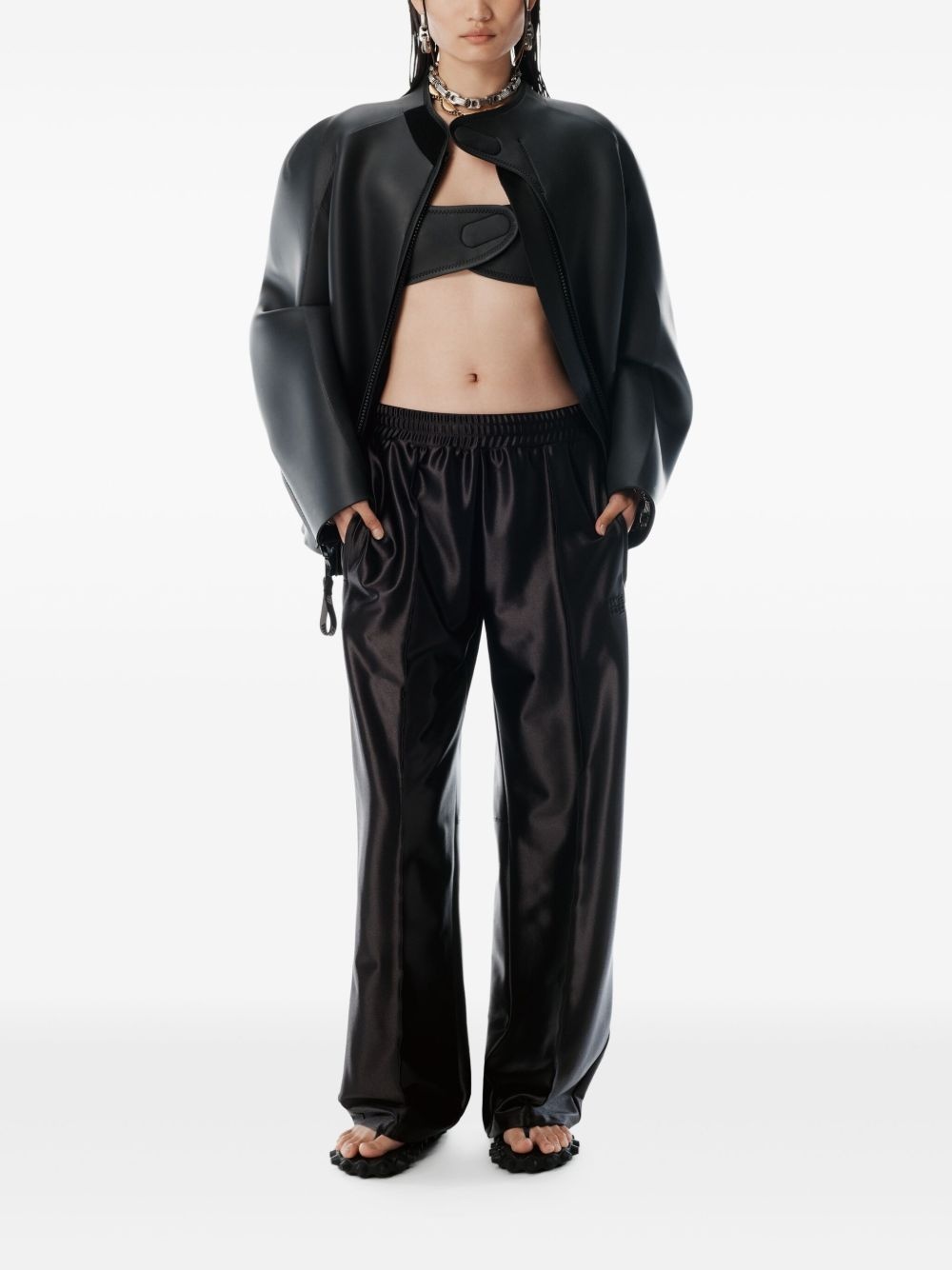 satin track pants - 2