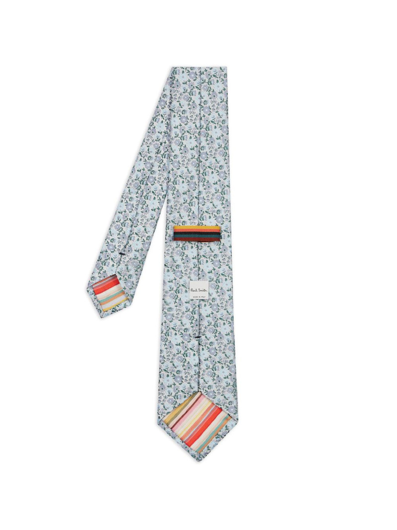 Paul Smith floral silk tie outlook