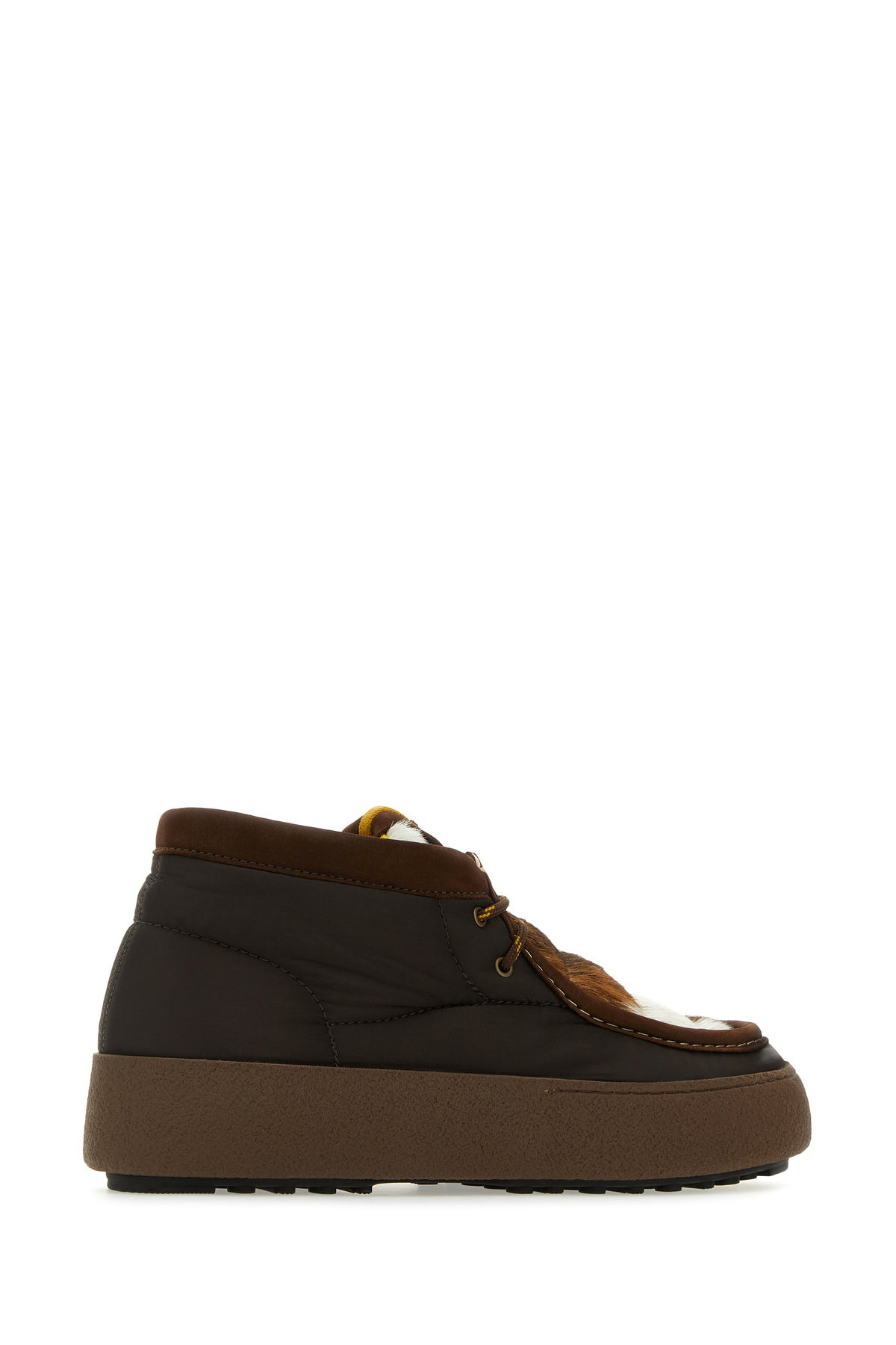 Multicolor nylon and leather MTrack Mid ankle boots - 3