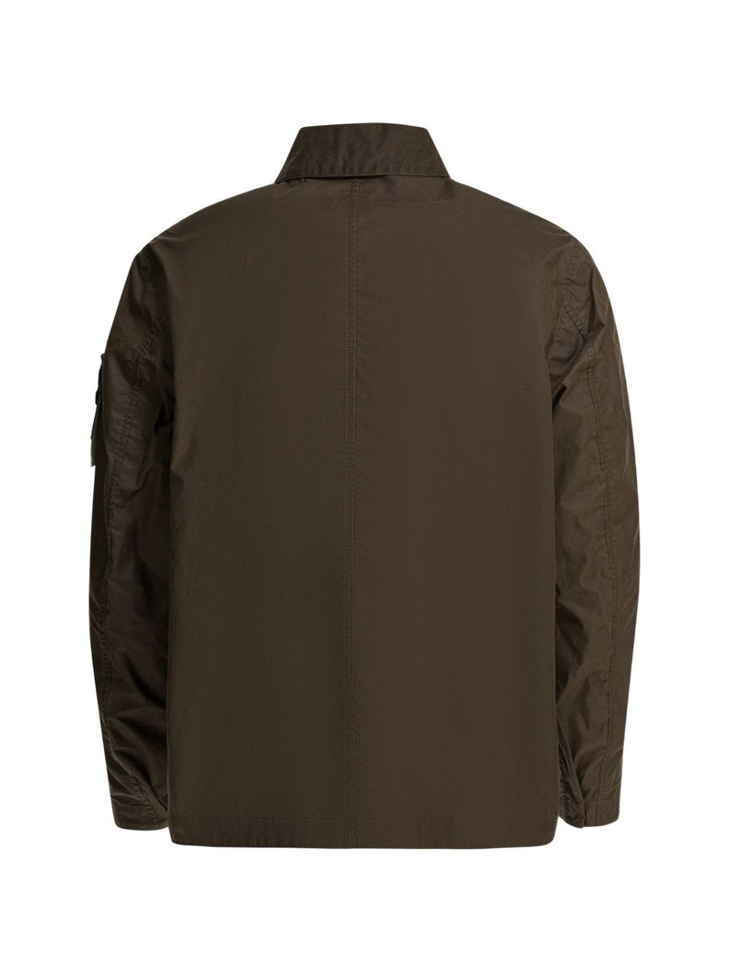 Stone Island buttoned patch-pocket coat outlook