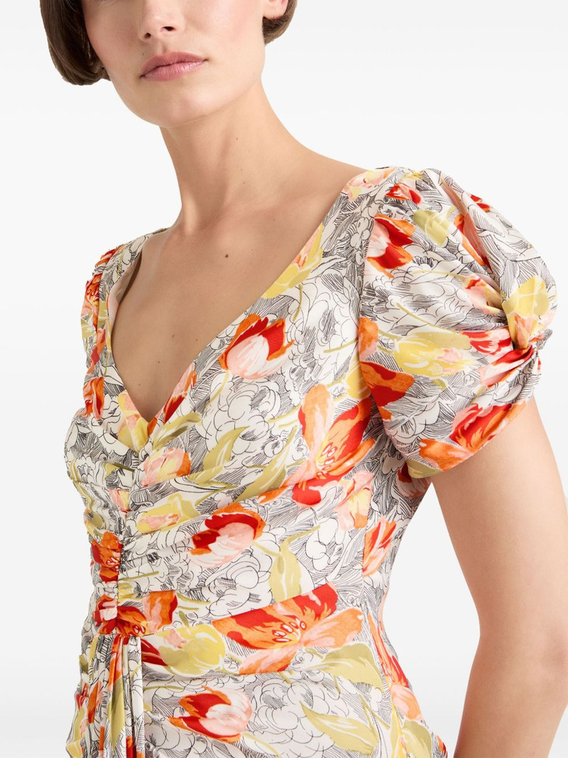 Walker floral-print midi dress 4