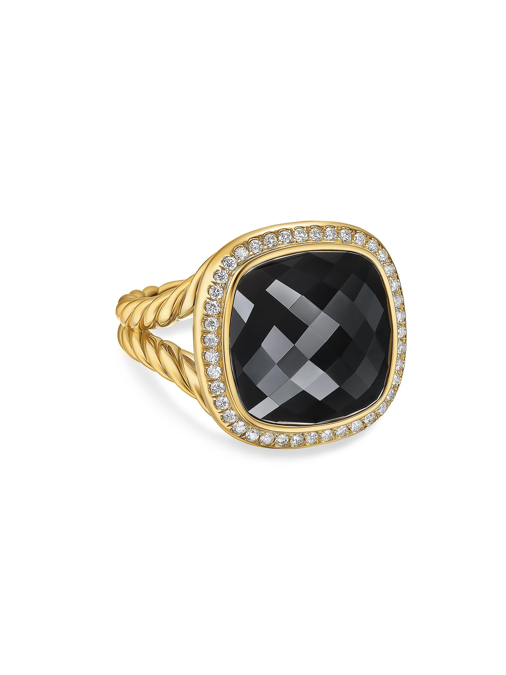 Women's Albion Ring in 18K Yellow Gold - Black Onyx - 1