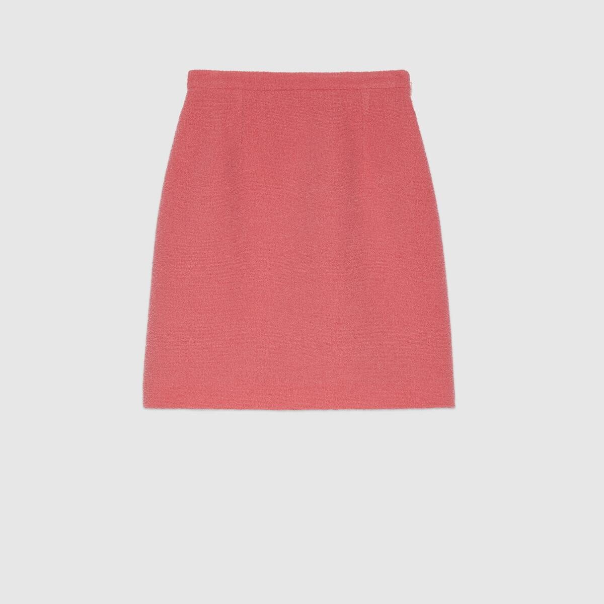 Wool tweed mini skirt - 1