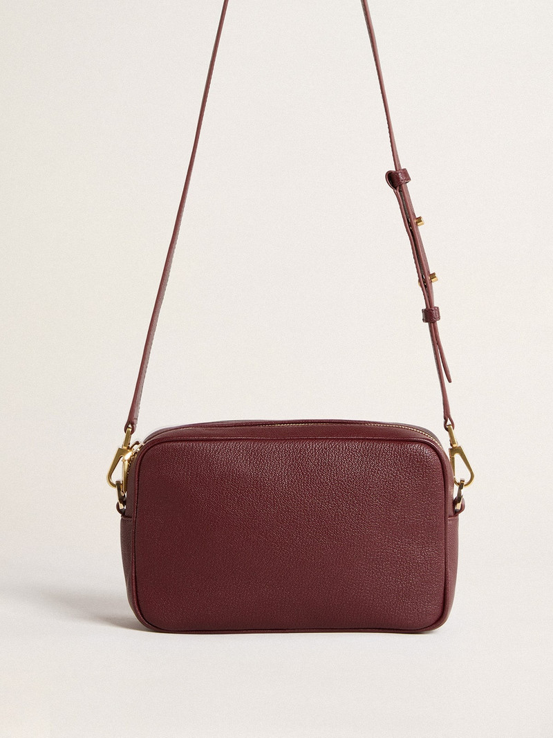 Star Bag in wine-red leather with tone-on-tone star 4