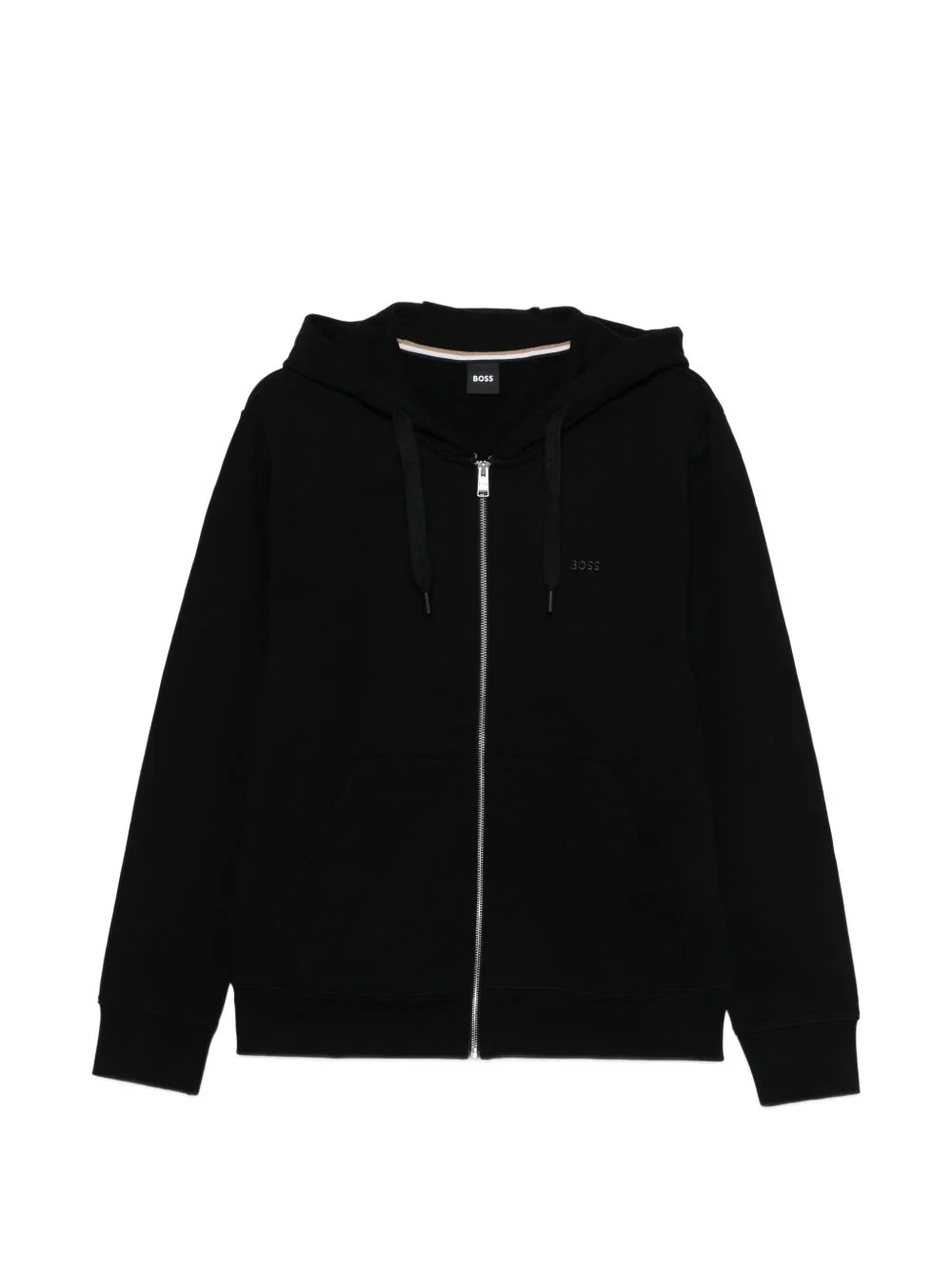 zip fastening hoodie - 1
