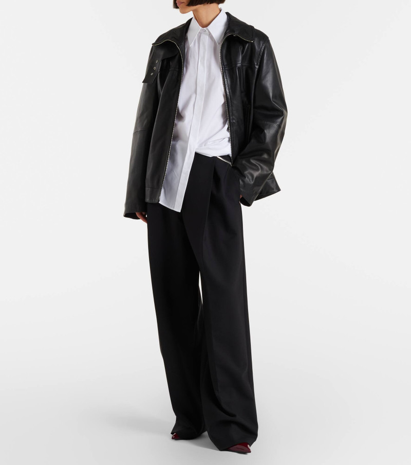 Sportmax Pleated low-rise wide-leg pants outlook