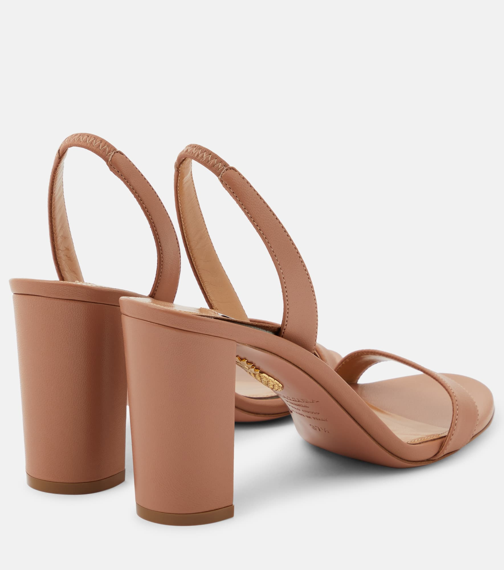 So Nude leather slingback sandals - 3