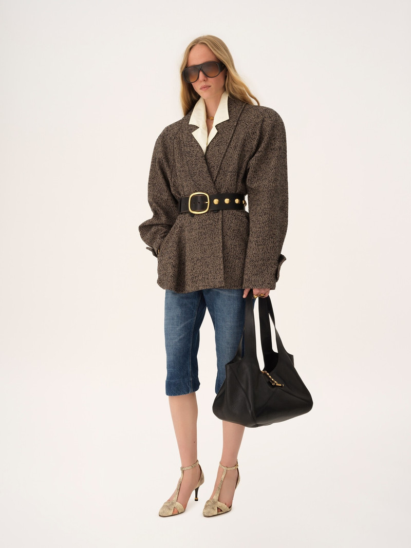 CHLOÉ BALLOON EAST-WEST TOTE BAG IN GRAINED LEATHER 7