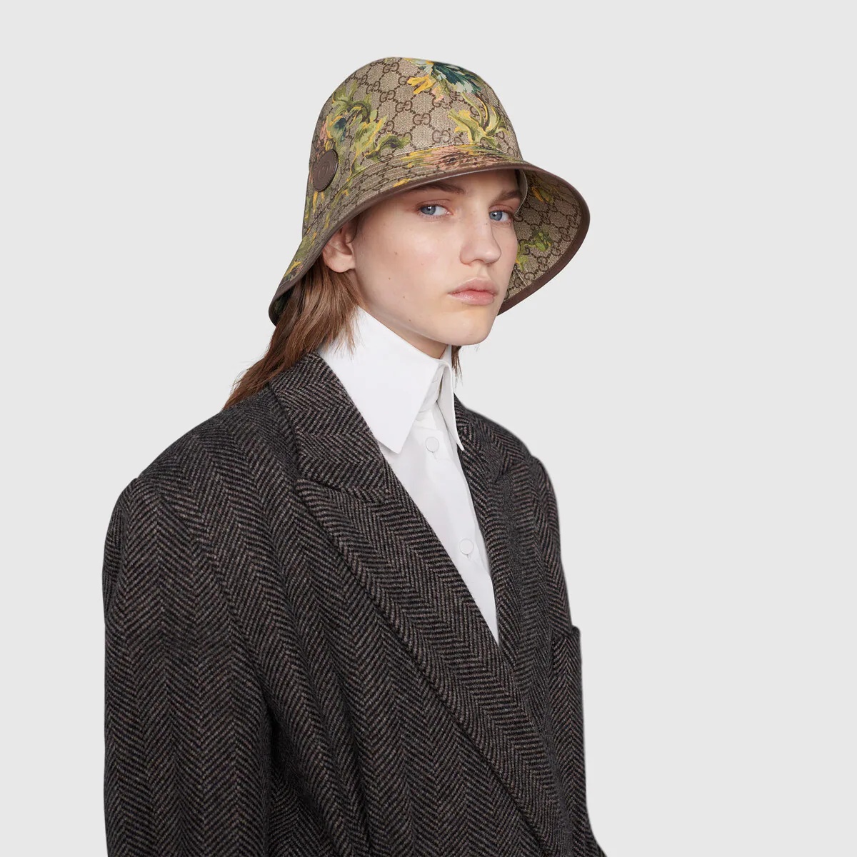 GG carnation print bucket hat - 6