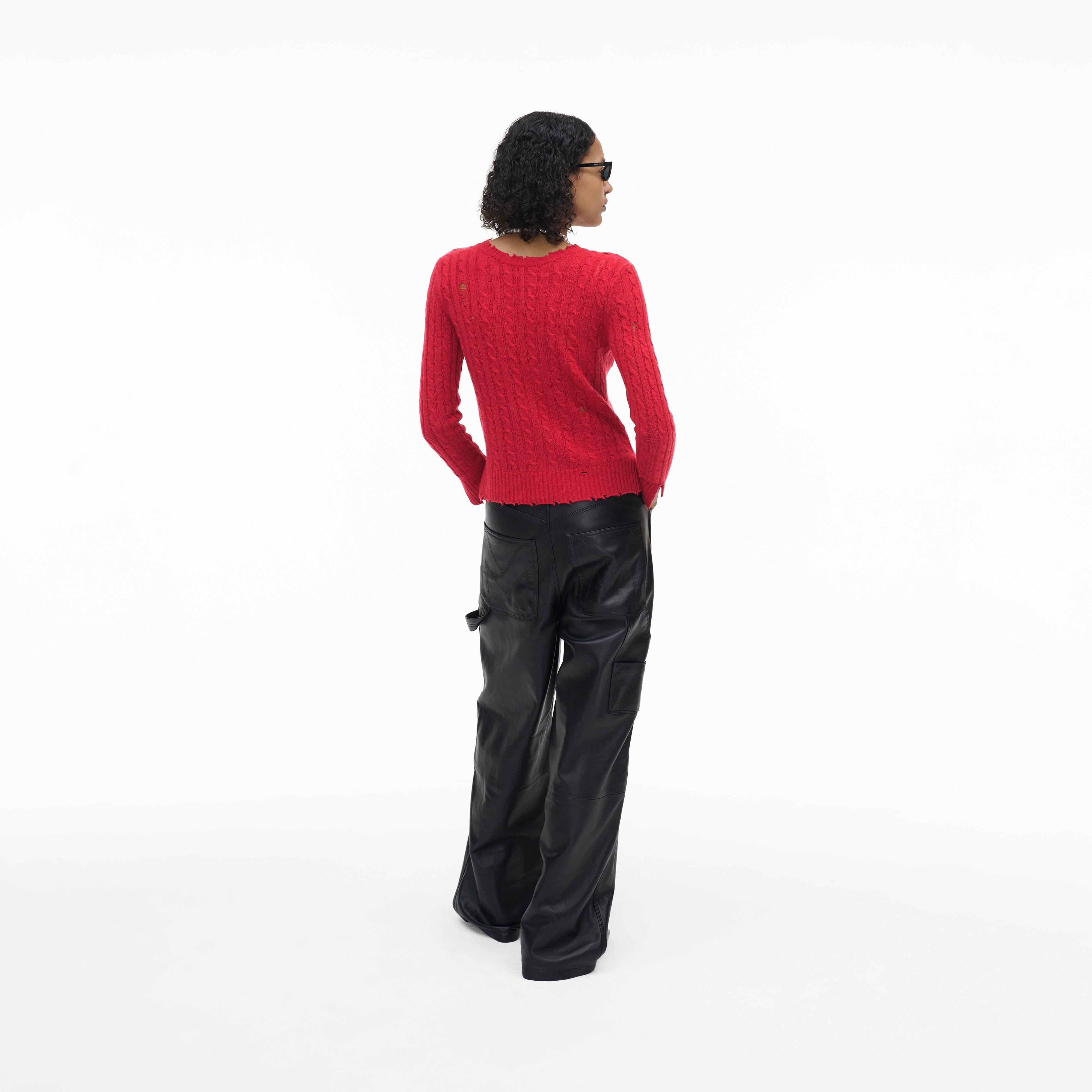 THE SHRUNKEN CASHMERE CABLE CARDIGAN - 4