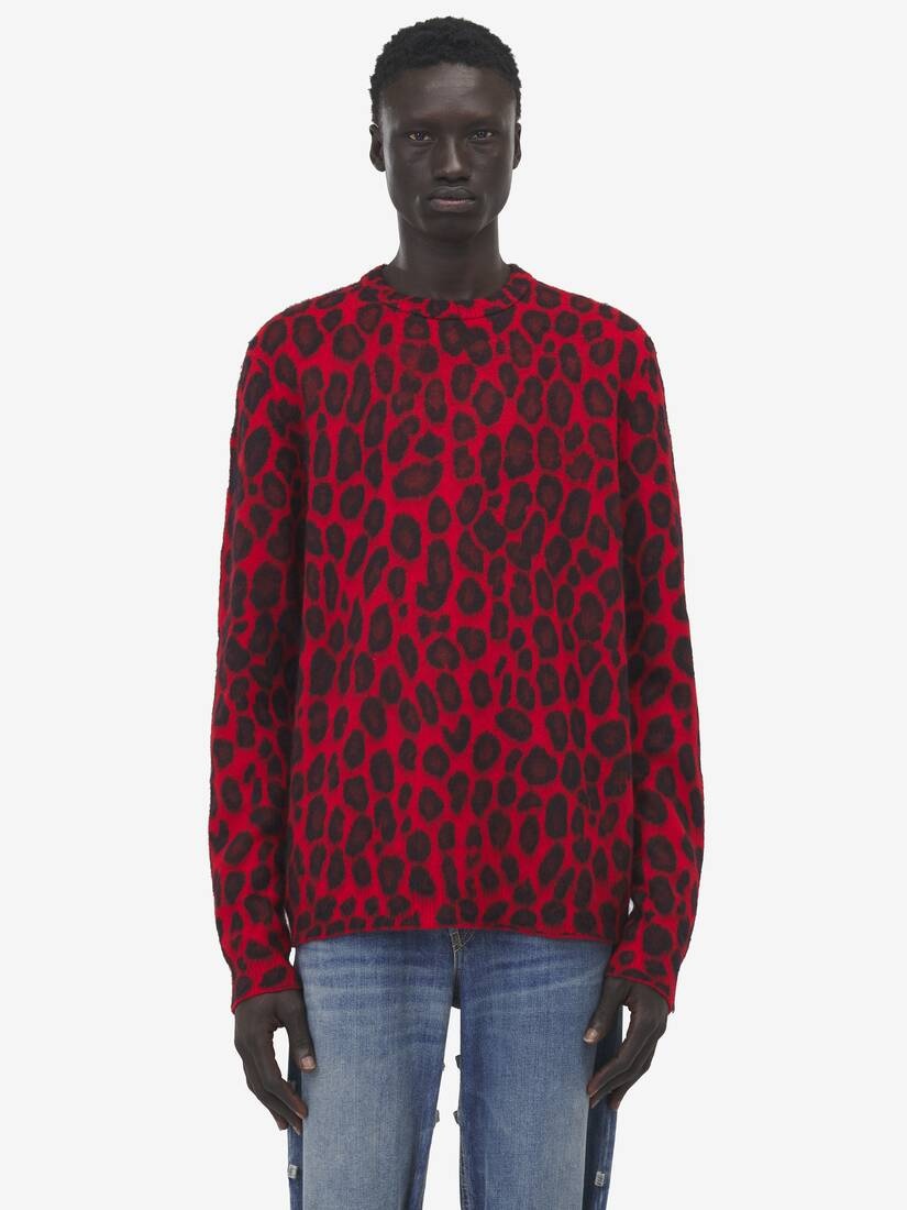 Leopard Jacquard Jumper - 1