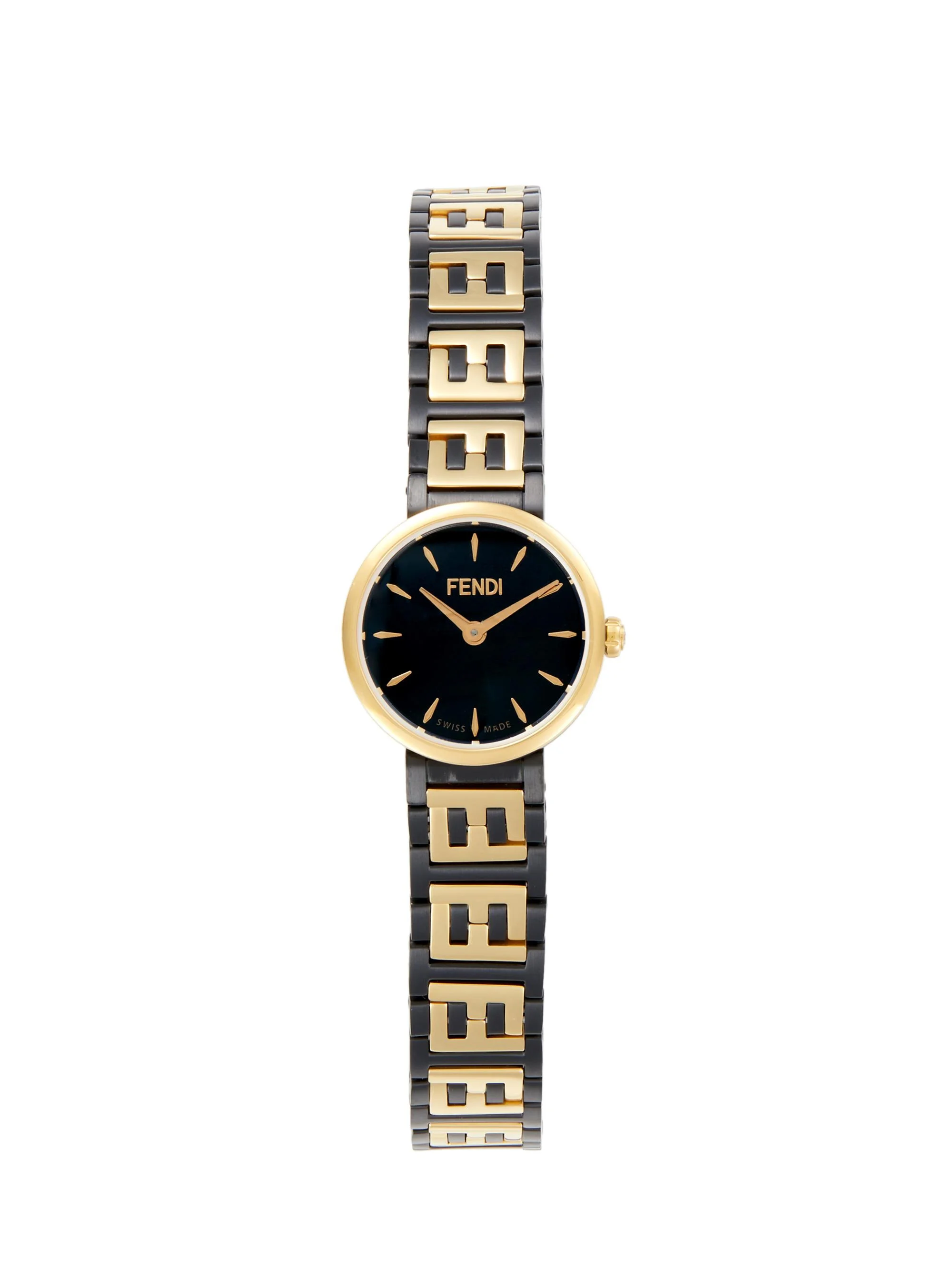 Men Goldtone Stainless Steel Bracelet Watch/19MM - Two Tone - 1