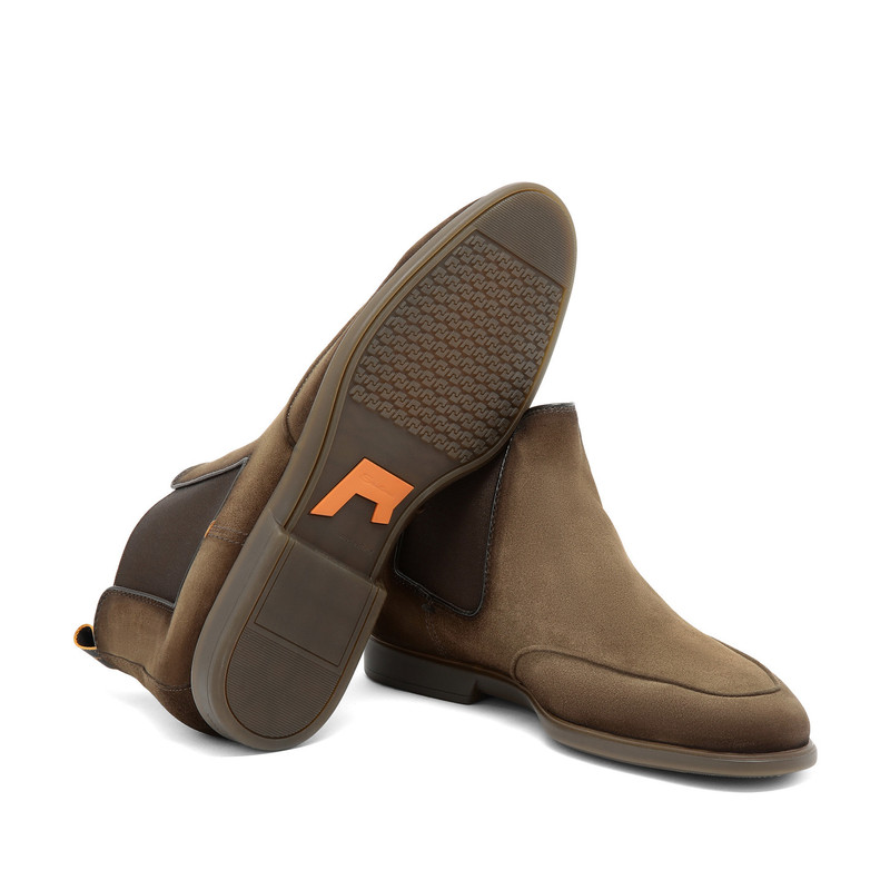 Men’s brown suede Chelsea boot 3