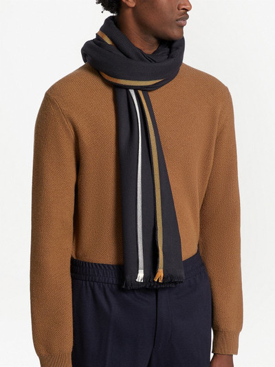 Ermenegildo Zegna fine-knit wool scarf outlook