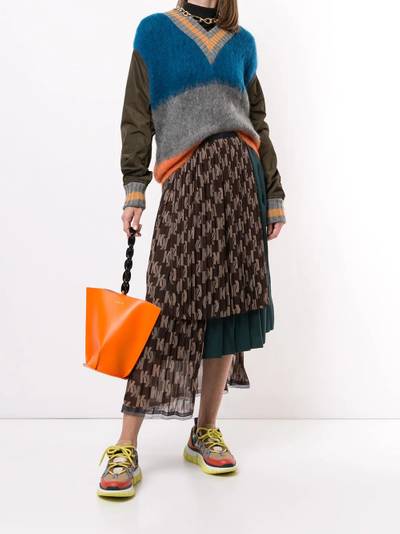 Kolor oversized colour-block jumper outlook