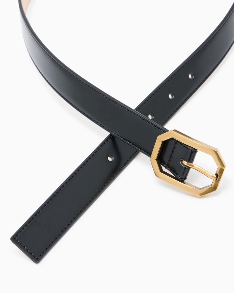 EMPORIO ARMANI BELT WITH GOLD BUCKLE outlook