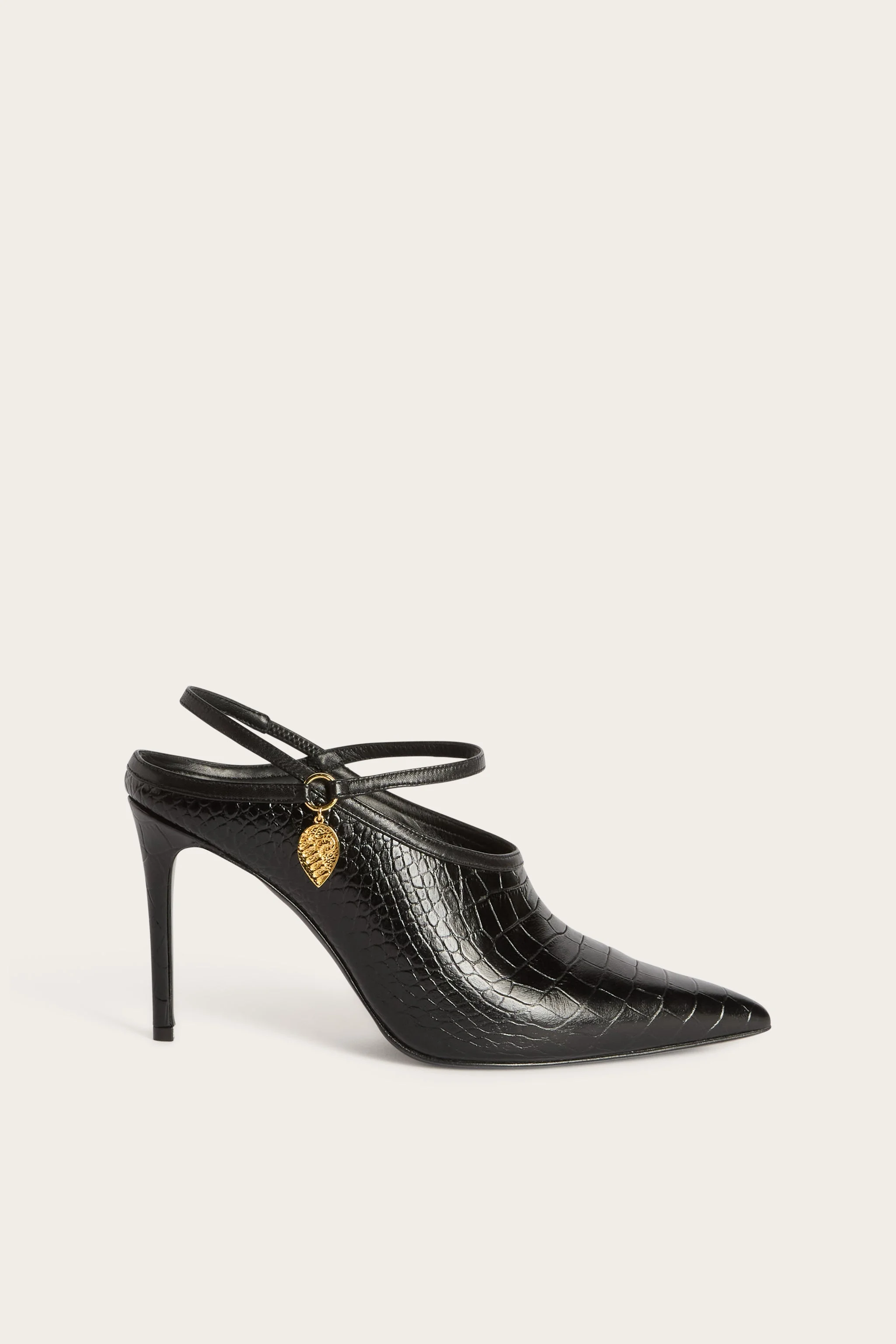 COCO-PRINT LEATHER HEELS - 1