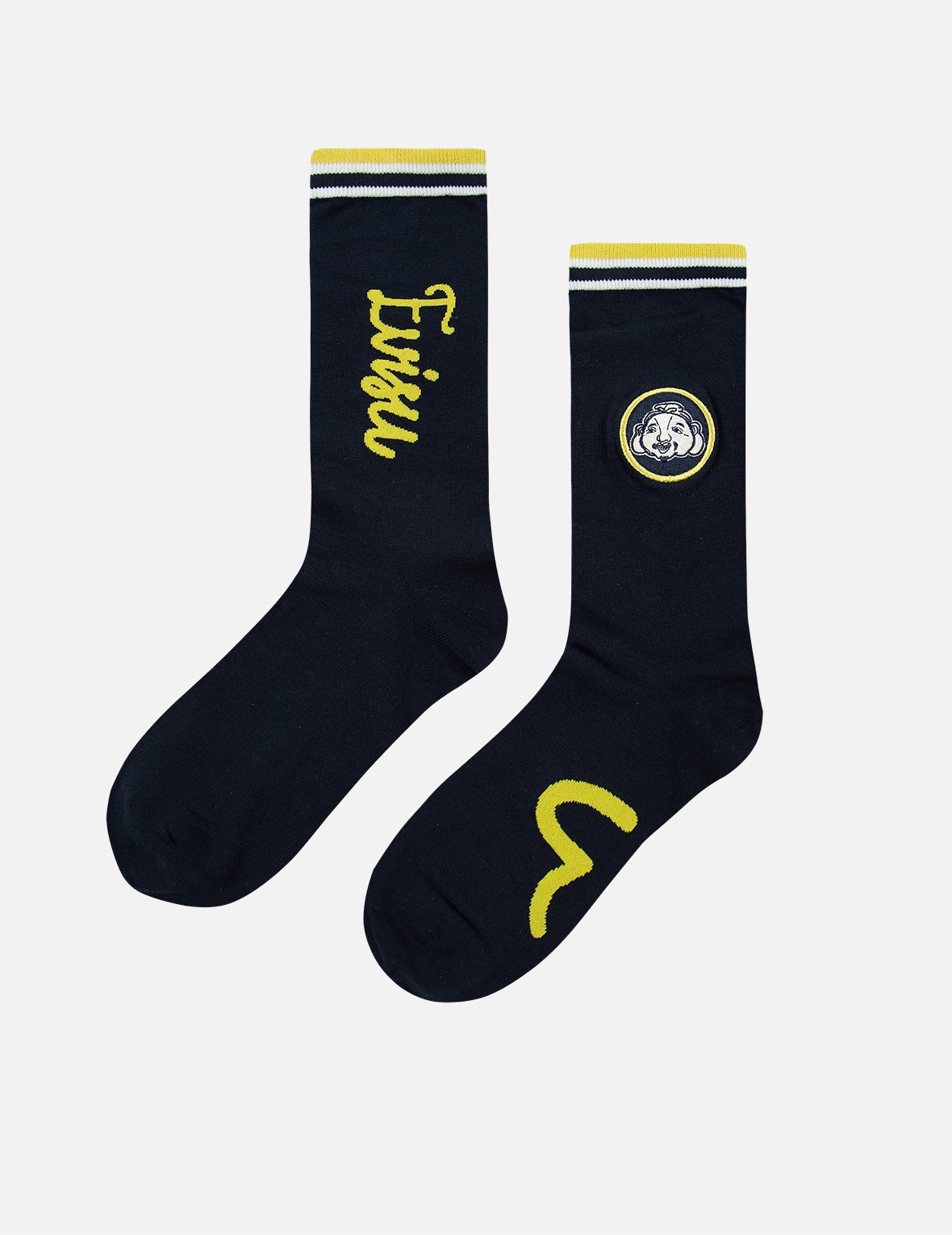 GODHEAD BADGE EMBROIDERY LONG SOCKS - 1
