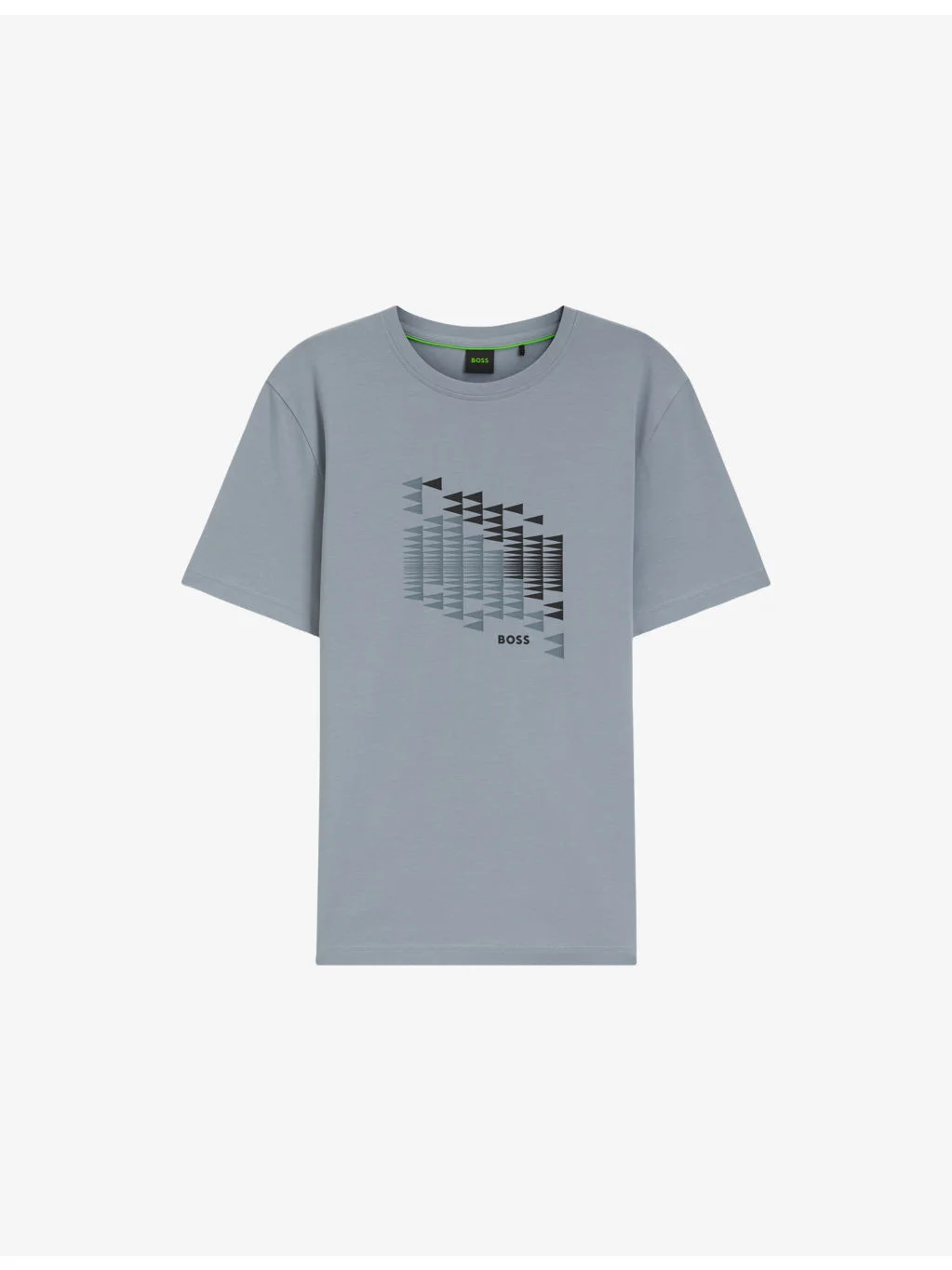Branded-Print Short-Sleeved Stretch-Cotton T-Shirt - 1