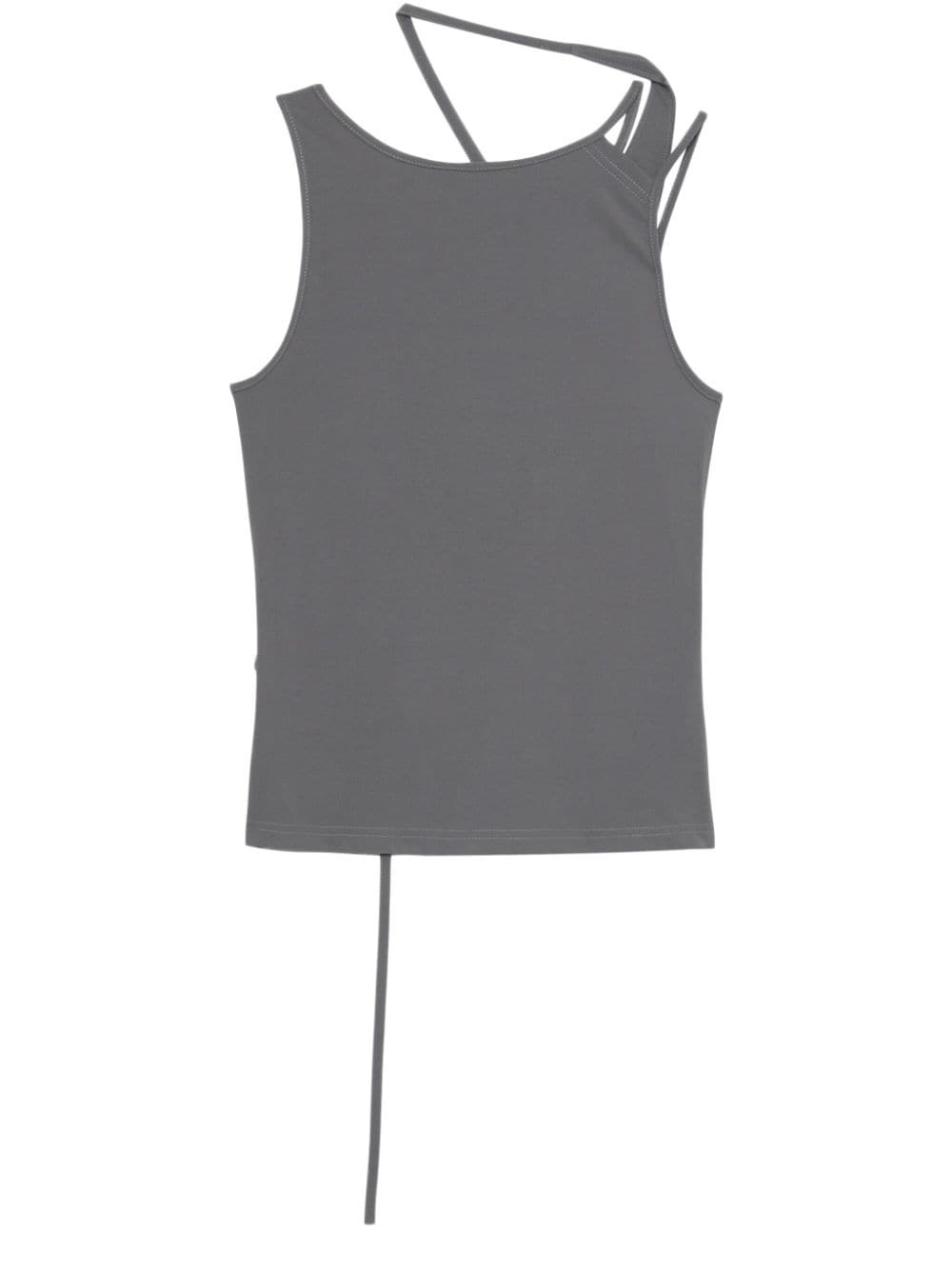 strap-detail draped top - 6