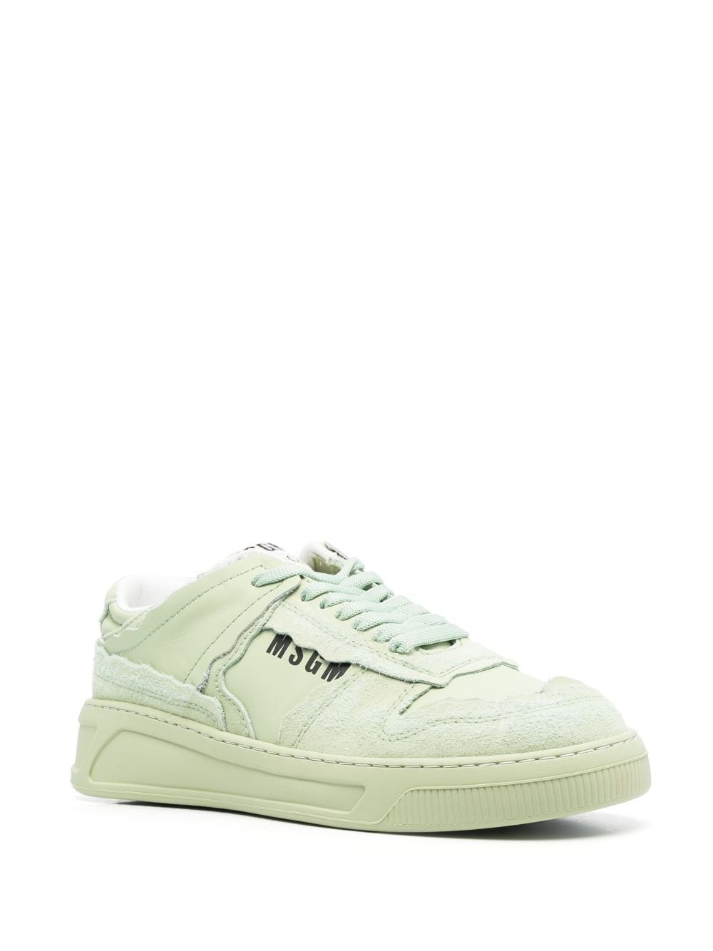 panelled low-top sneakers - 2