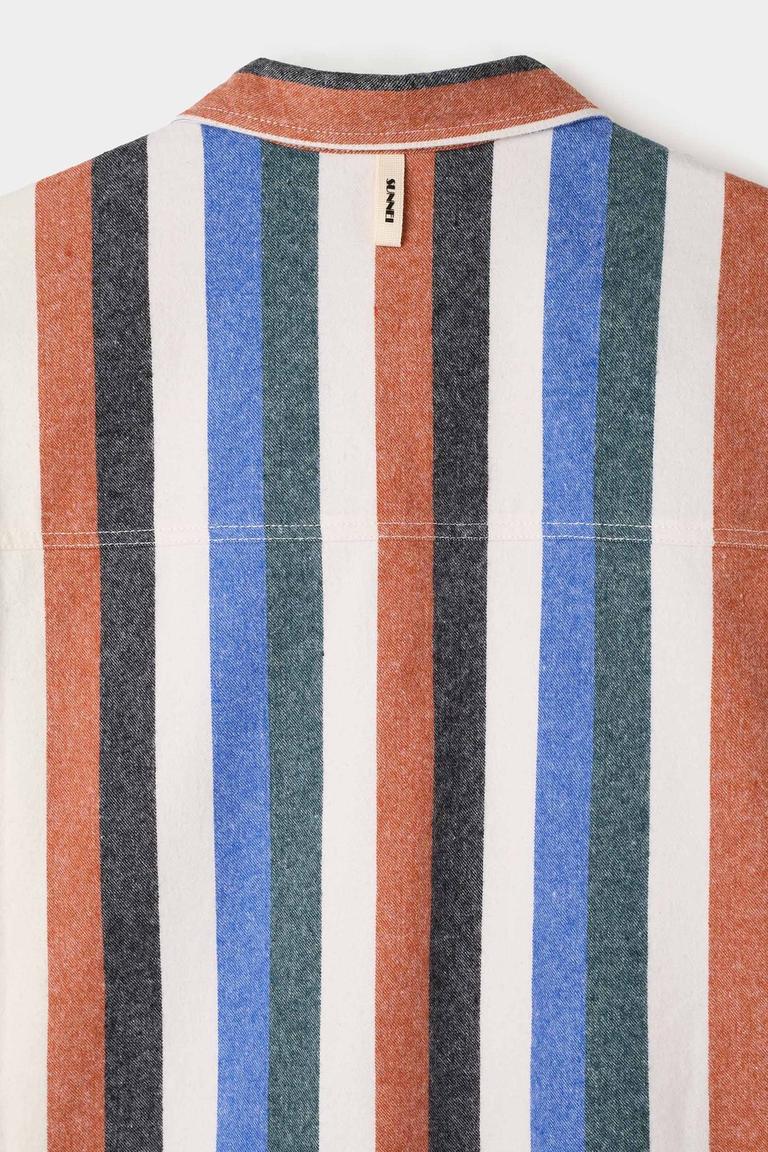 OVER SHIRT W/ POCKETS / flannel / multicolor stripes - 6