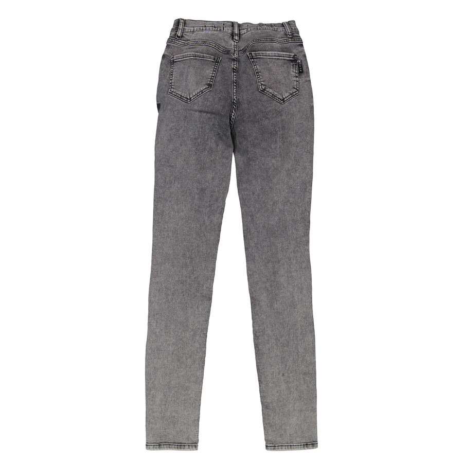 Philipp Plein Destroyed High-Waist Denim Jeggings - 2