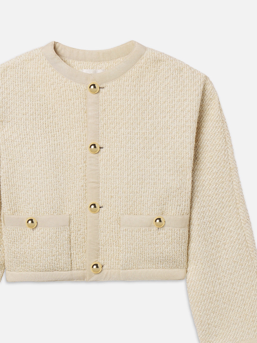 The Trim Jacket in Cream Multi - 4