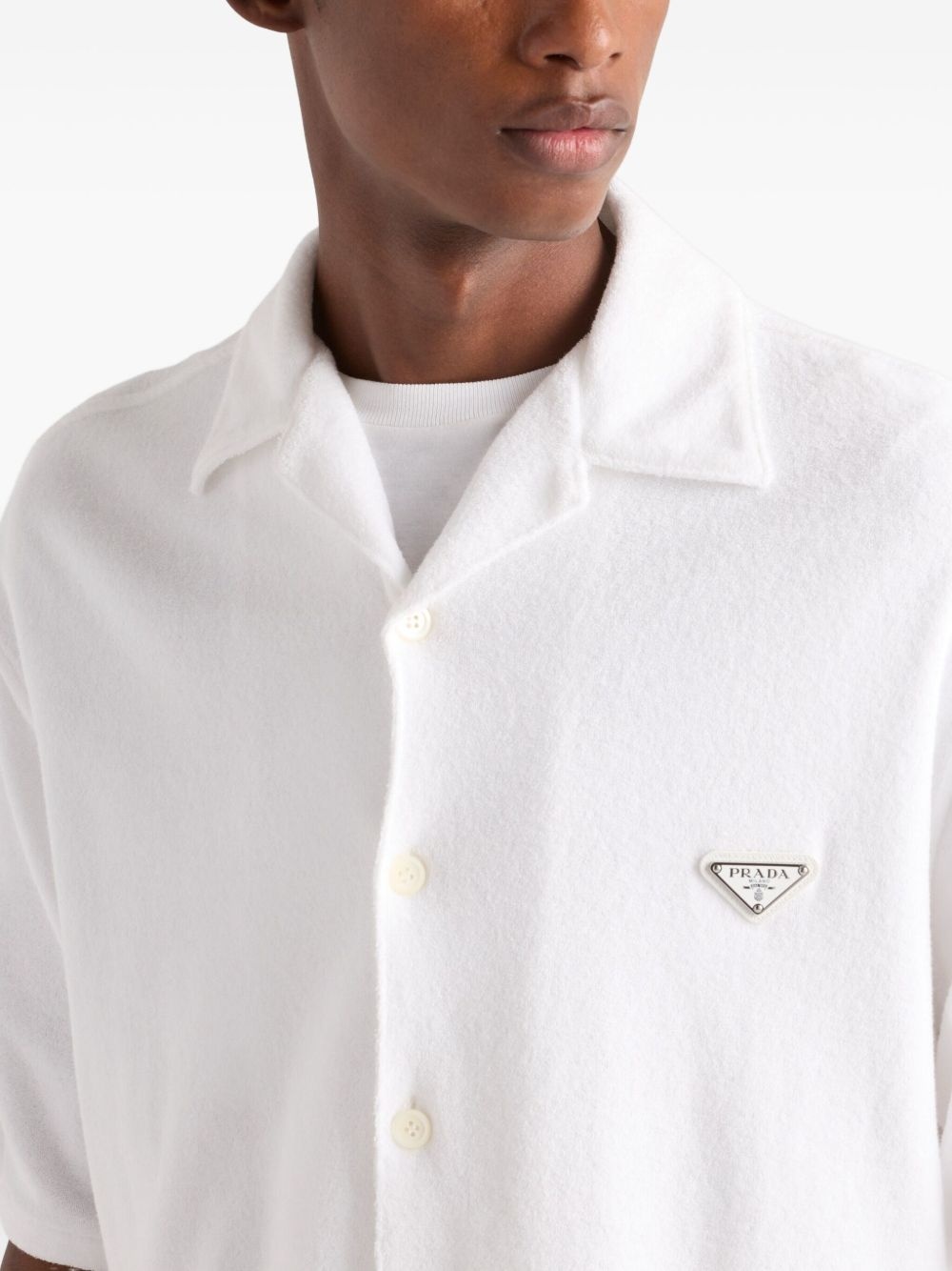 short-sleeve terry-cloth shirt - 5