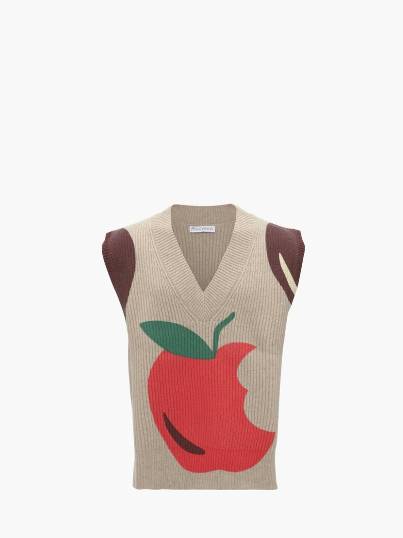 APPLE V-NECK VEST 1