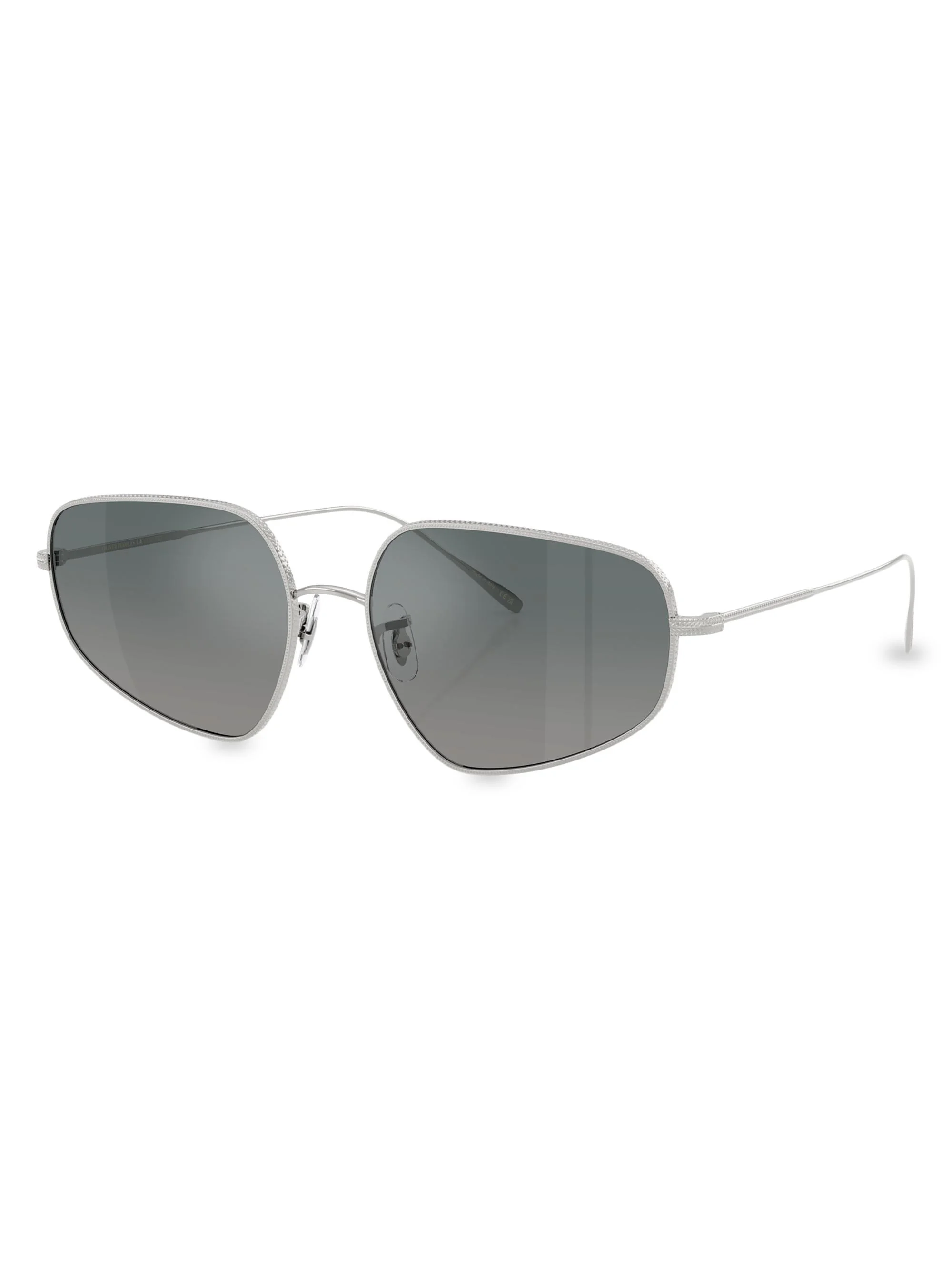 Women's Eylla 57MM Geometric Sunglasses - Silver Grey - 1
