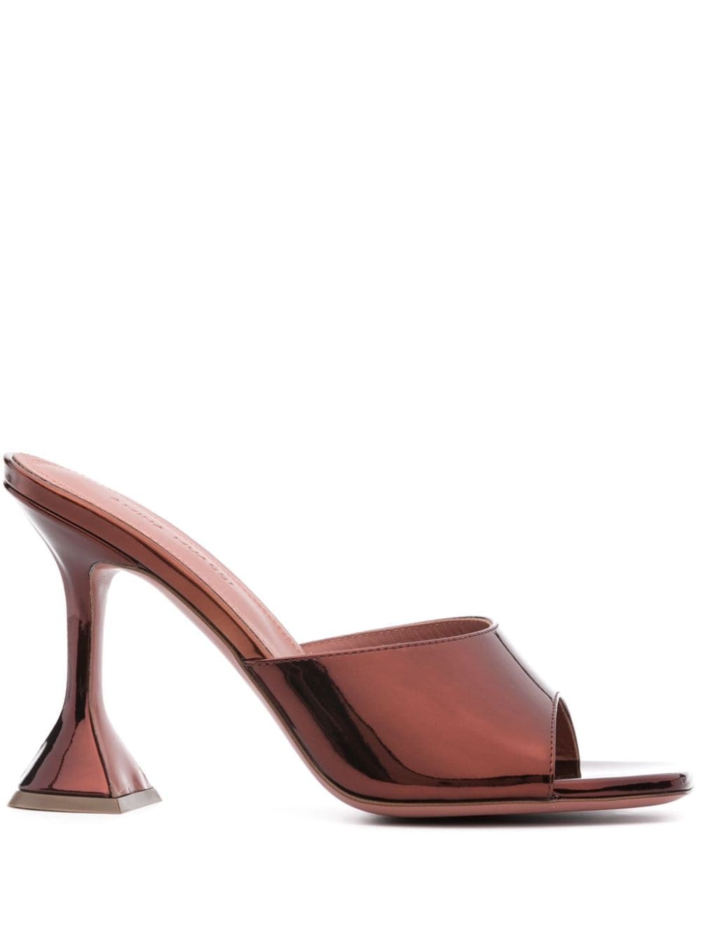 Lupita 110mm metallic mules - 1