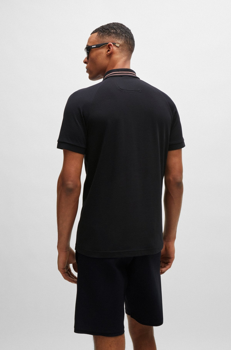 STRETCH-COTTON POLO SHIRT WITH STRIPES AND LOGO 5