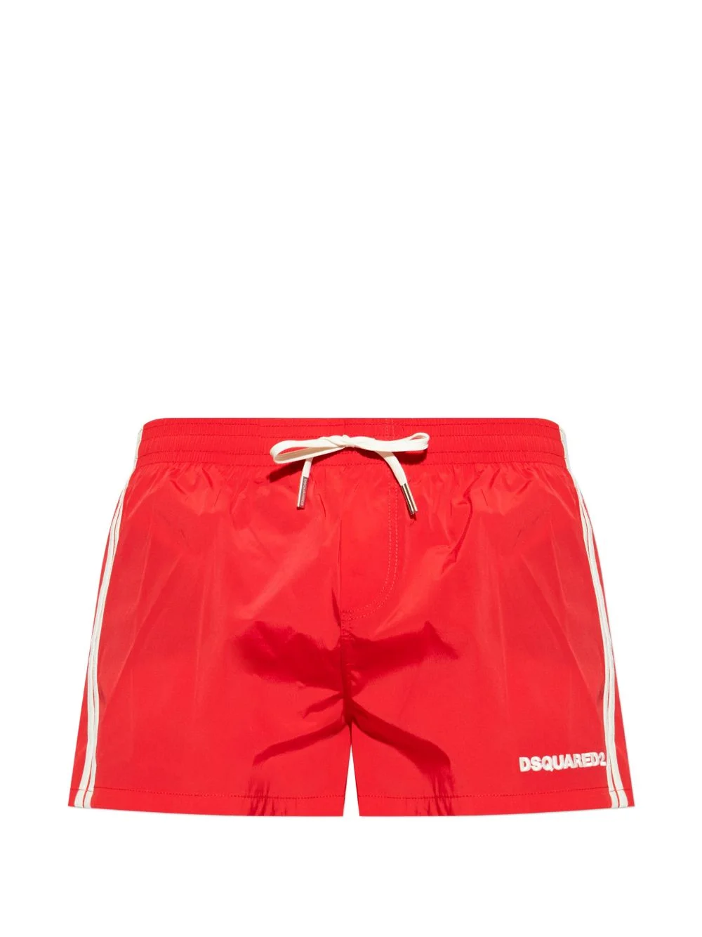 drawstring stripe swim shorts - 1