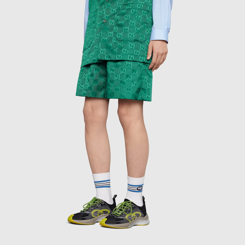 Interlocking G stripe cotton socks 3