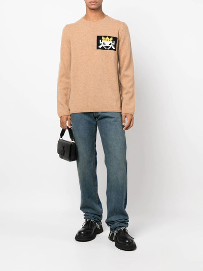 Comme des Garçons SHIRT intarsia-knit crew-neck jumper outlook