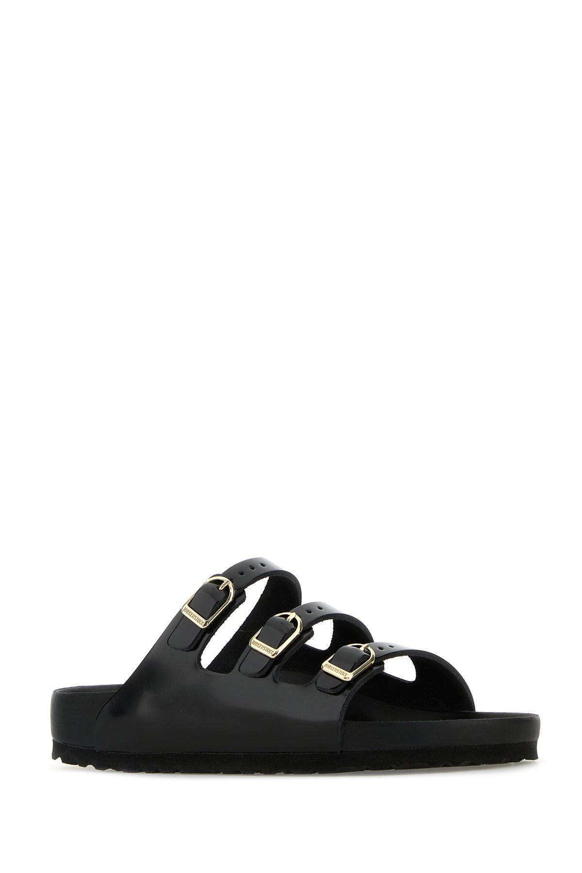 Black leather Florida slippers - 2