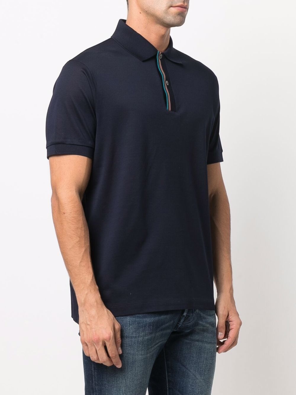 Signature Stripe-trim polo shirt - 3