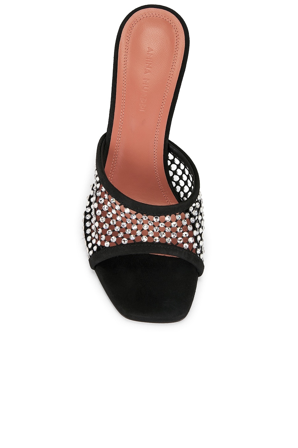 Lupita Crystal Net 95 Slipper In Black & White Crystal - 4